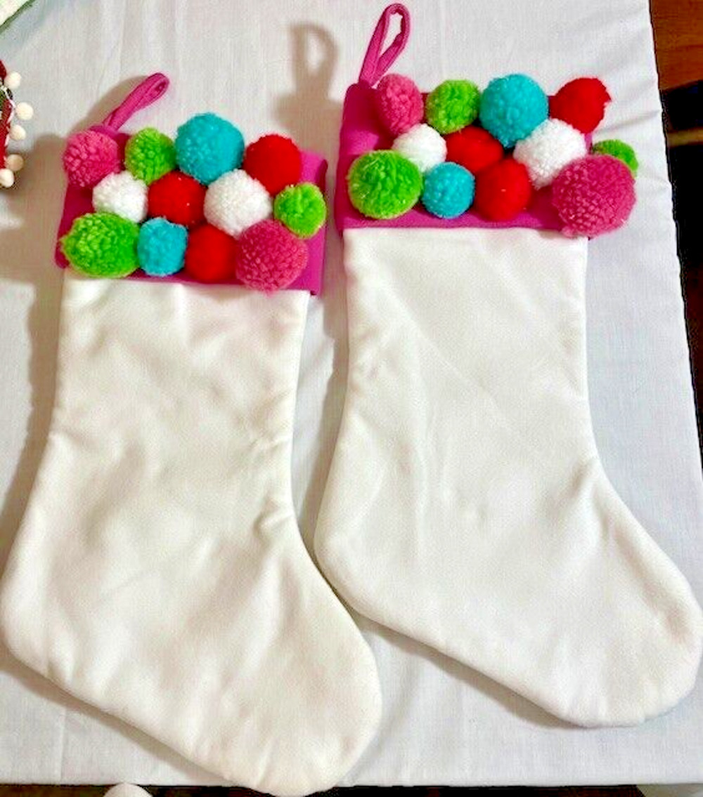 Vintage Christmas Stockings Set of 2